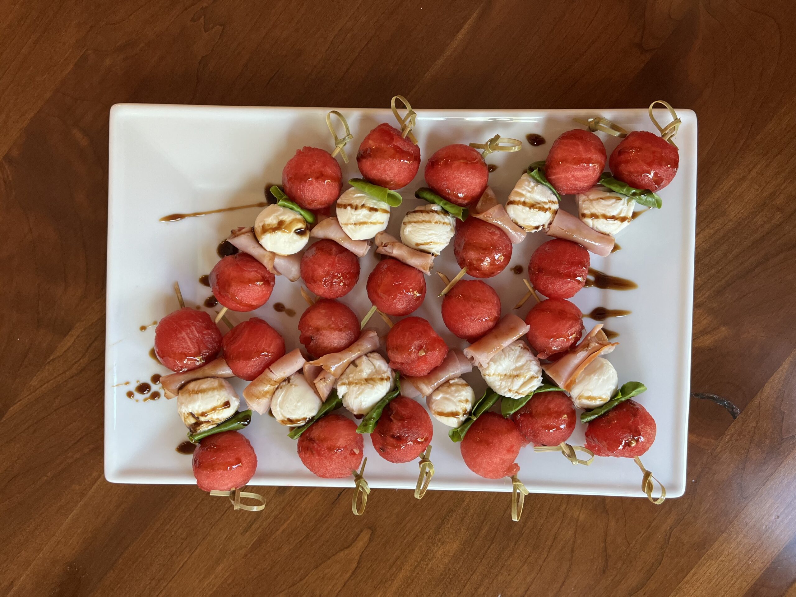 Watermelon Caprese Skewers