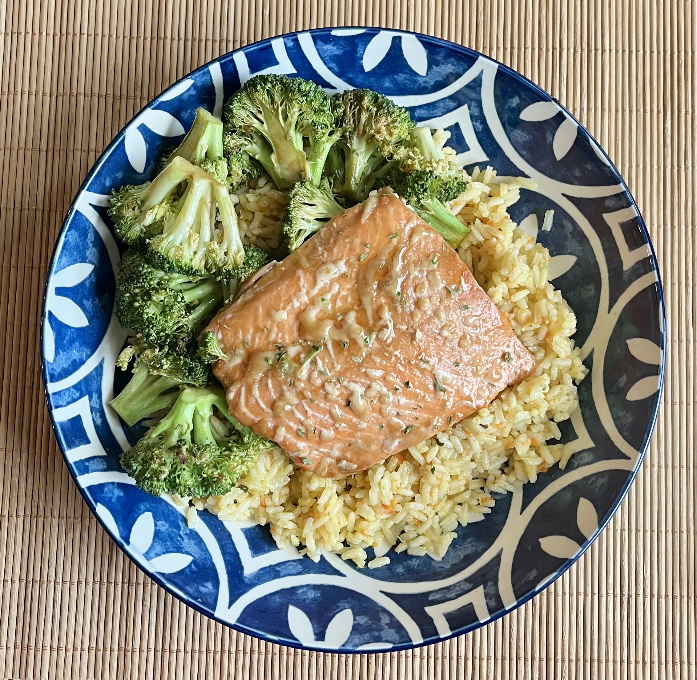 Honey Sriracha Salmon & Broccoli