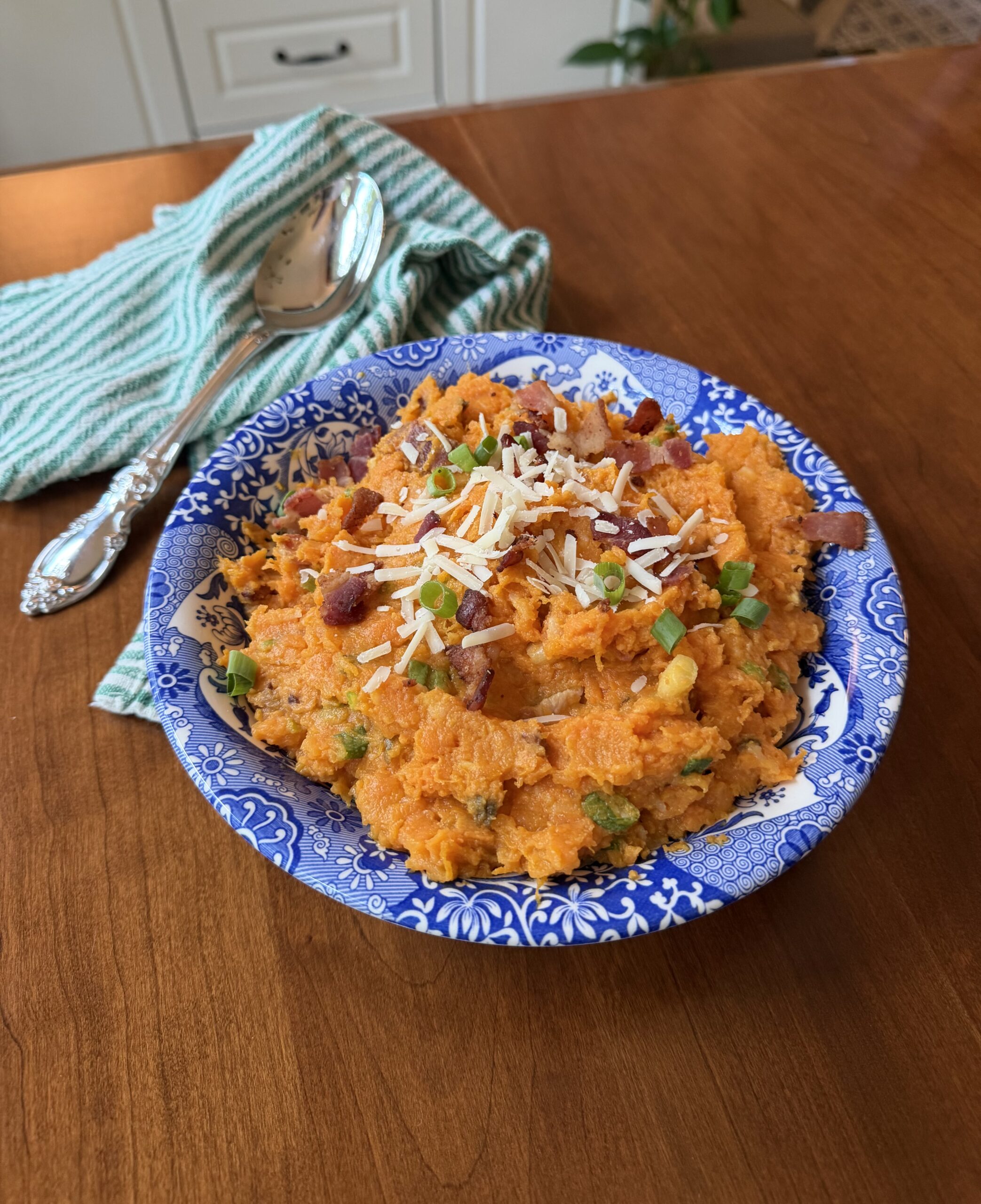 Loaded Mashed Sweet Potatoes