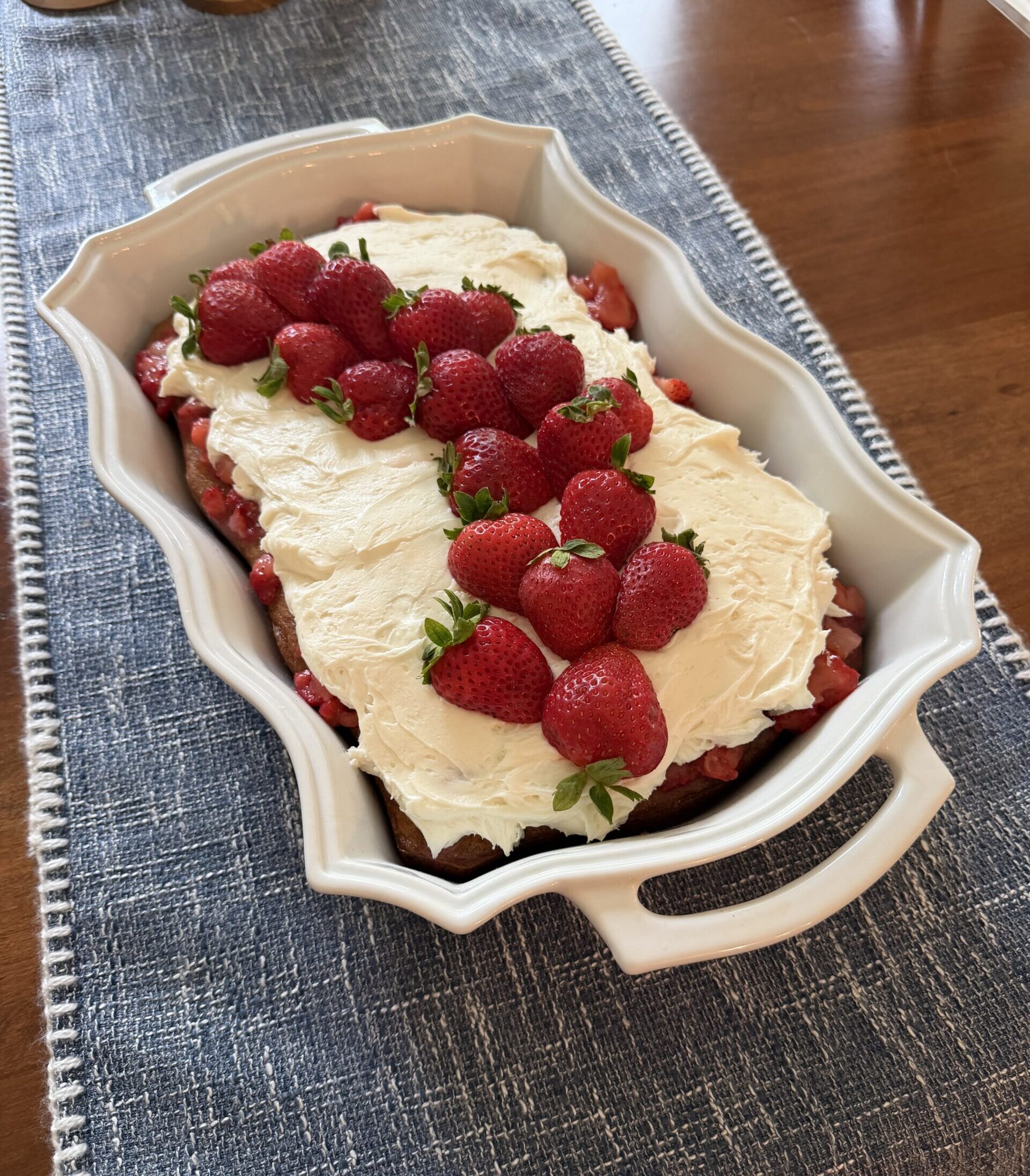 Gluten-Free Strawberries & Cream Cake
